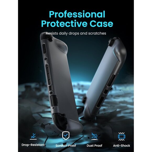 Ergonomic Anti-Slip Full-Body Soft Case for Switch 2 Console/JoyCon - Picture 3 of 7